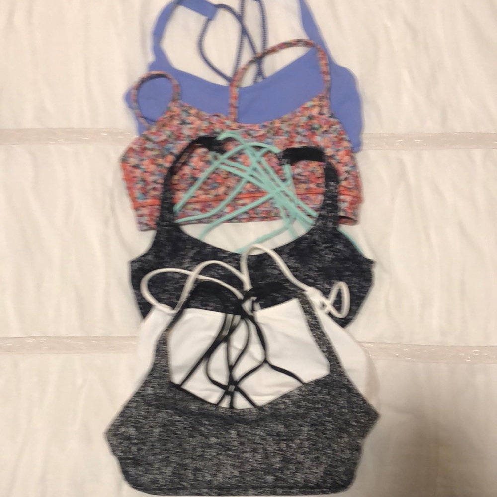 Lululemon (5) sports bras bundle
